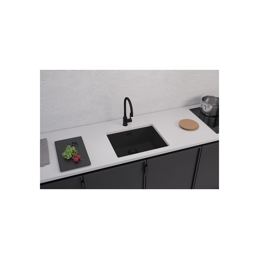 ALVEUS 1150057 - Кухненска мивка OMNI 55x45 см гранит/черен