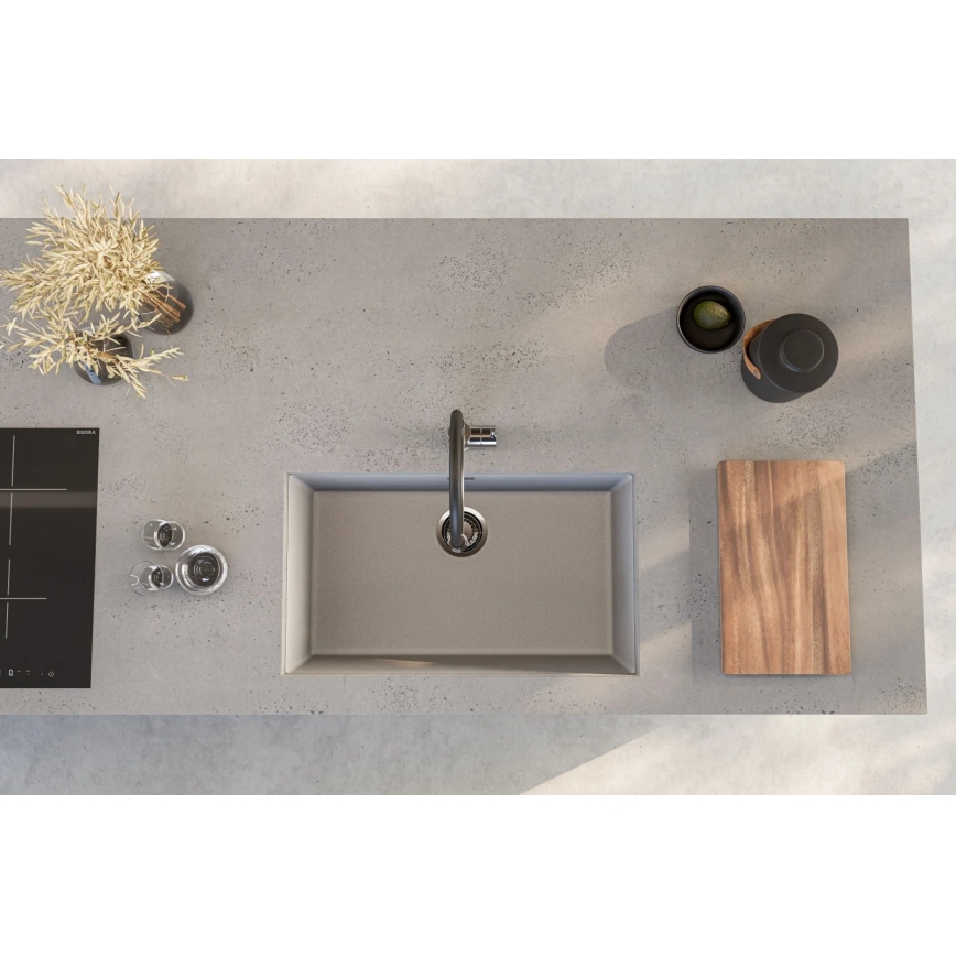 ALVEUS 1150058 - Кухненска мивка OMNI 75x45 cm гранит/бяла