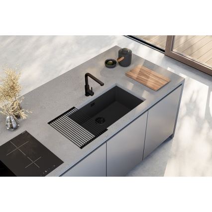 ALVEUS 1150064 - Кухненска мивка OMNI 75x45 см гранит/черен
