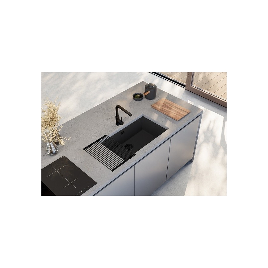 ALVEUS 1150064 - Кухненска мивка OMNI 75x45 см гранит/черна