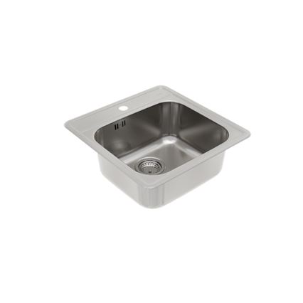 ALVEUS 1151258 - Кухненска мивка MORE 50x49 см матов стомана/сатен