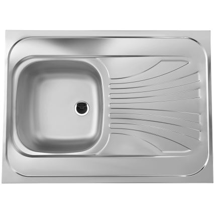 ALVEUS SETA24019 - Кухненска мивка CLASSIC 80x60 см + смесител с гъвкаво рамо MINTAS 34 см матова стомана/черен