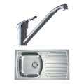 ALVEUS SETA259 - Кухненска мивка BASIC 78x43,5 cm + смесител за мивка RIVIERA 14,8 cm сатен/лъскав хром