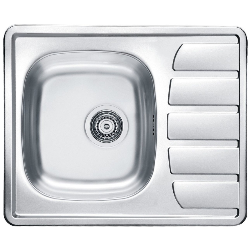ALVEUS SETA265 - Мивка ZOOM 61,5x50 см + смесител RIVIERA 14,8 см сатен/глянцев хром