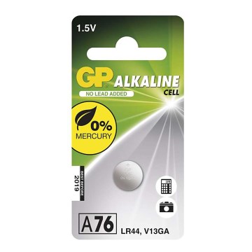 Алкална батерия плоска A76 GP ALKALINE 1,5V/110 mAh