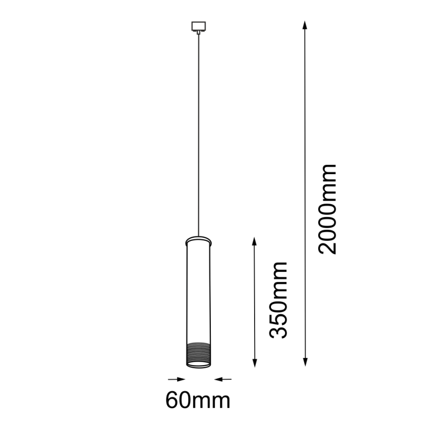 Amplex - Висящ полилей 1xGU10/15W/230V