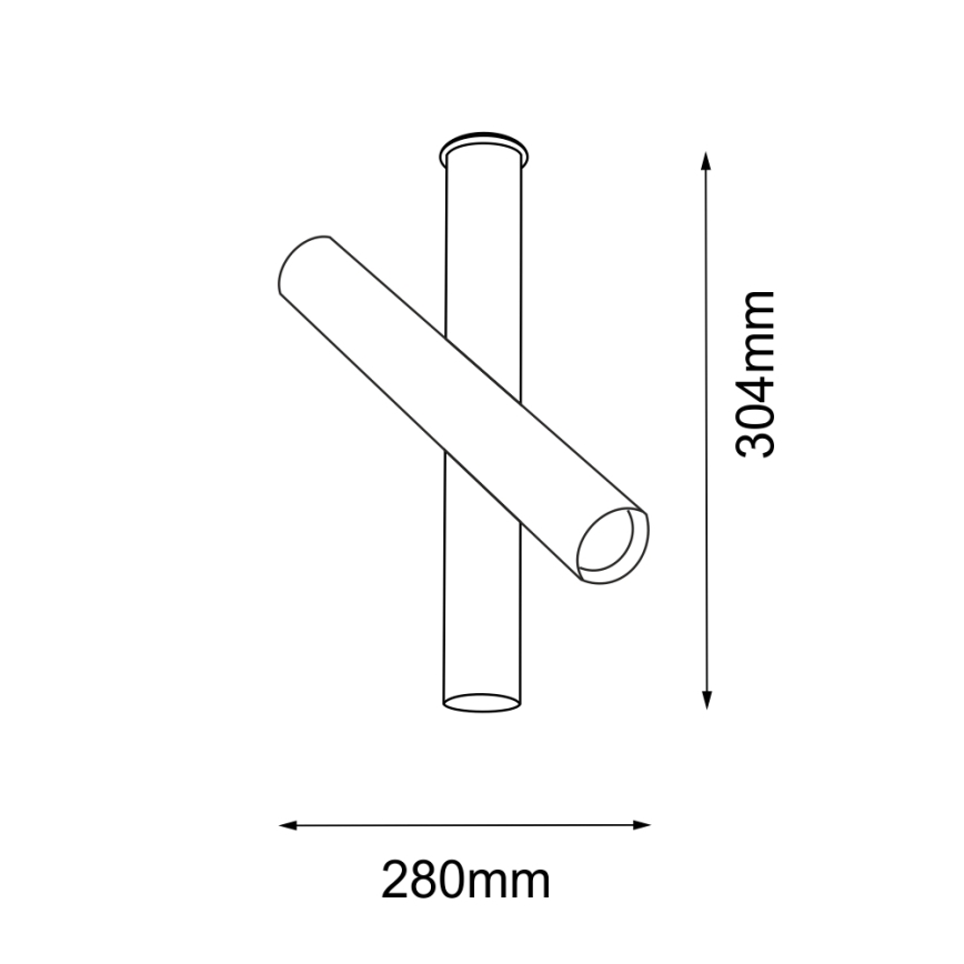 Amplex - Спот 1xGU10-MR11/15W/230V черен/месинг