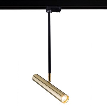 Amplex - Висящ полилей за релсова система 1xGU10-MR11/15W/230V черен/месинг