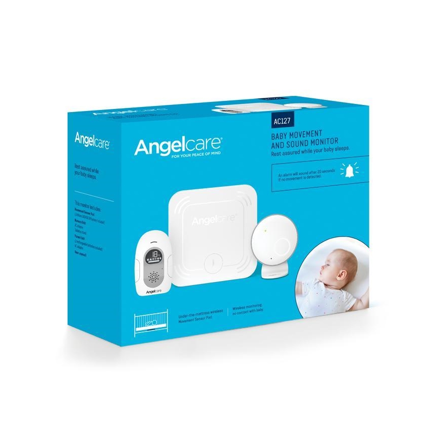 Angelcare - К-кт бебешки монитор 16x16 cм + бебефон USB
