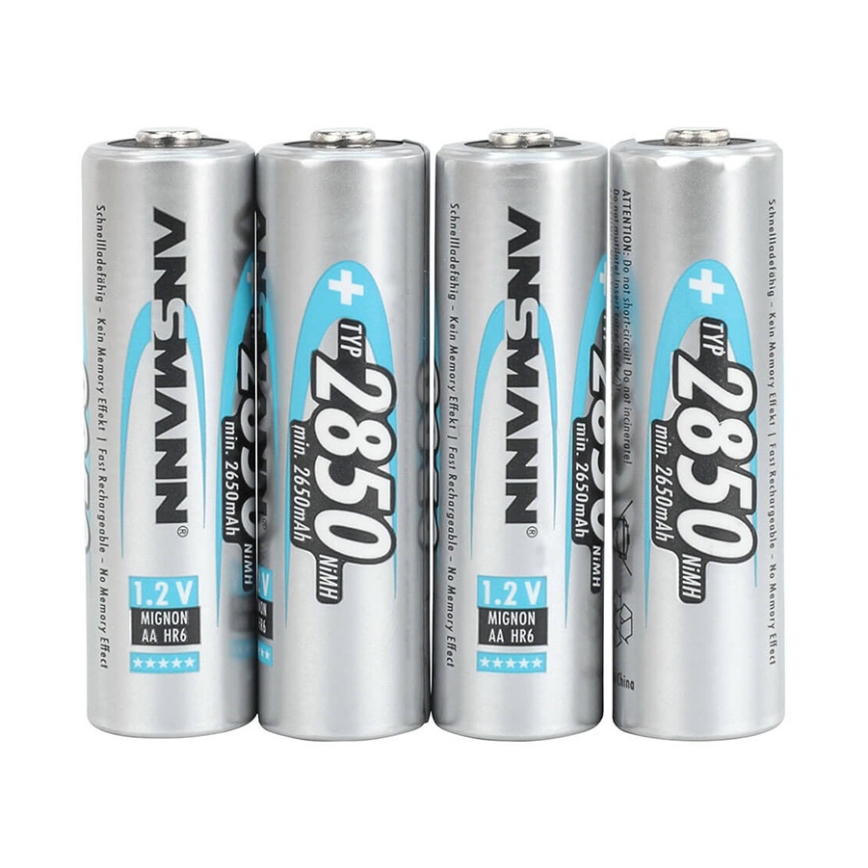 Ansmann 07522 Mignon AA - 4ks Акумулаторна батерия NiMH/1,2V/2850mAh