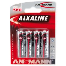Ansmann 09629 LR6 AA RED - 4ks Алкална батерия 1,5V