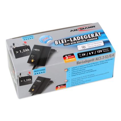 Ansmann 11496 - ALCS 2-12/0,4 - Зарядно за батерии 2-12V/1,2-40Ah