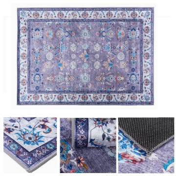 Антихлъзгащ ориенталски килим PRINT SHINE 160x230 cm син