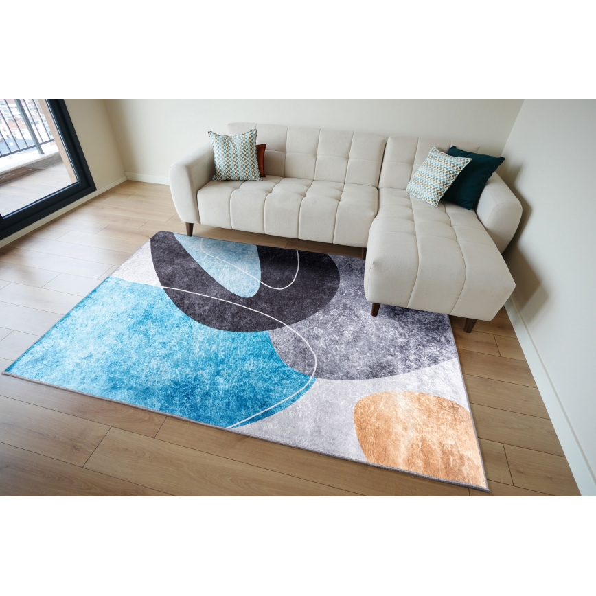 Антихлъзгащ килим PRINT SHINE 160x230 cm в пъстри цветове