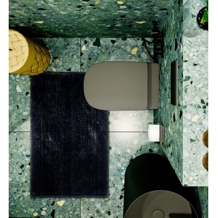 Антихлъзгаща постелка за баня CHENILLE 50x80 cm черна