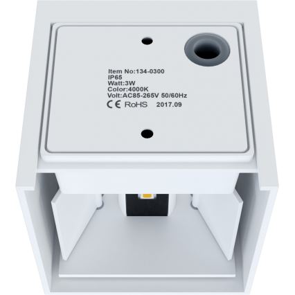 APLED - LED Екстериорна Стенна лампа CUBE 2xLED/3W/230V IP65