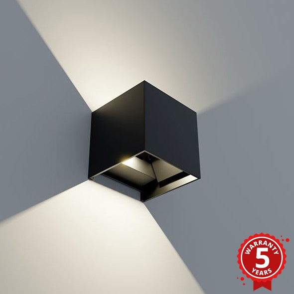 APLED - LED Екстериорна Стенна лампа CUBE 2xLED/3W/230V IP65