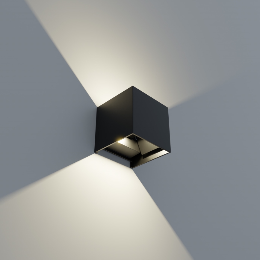 APLED - LED Екстериорна Стенна лампа CUBE 2xLED/3W/230V IP65