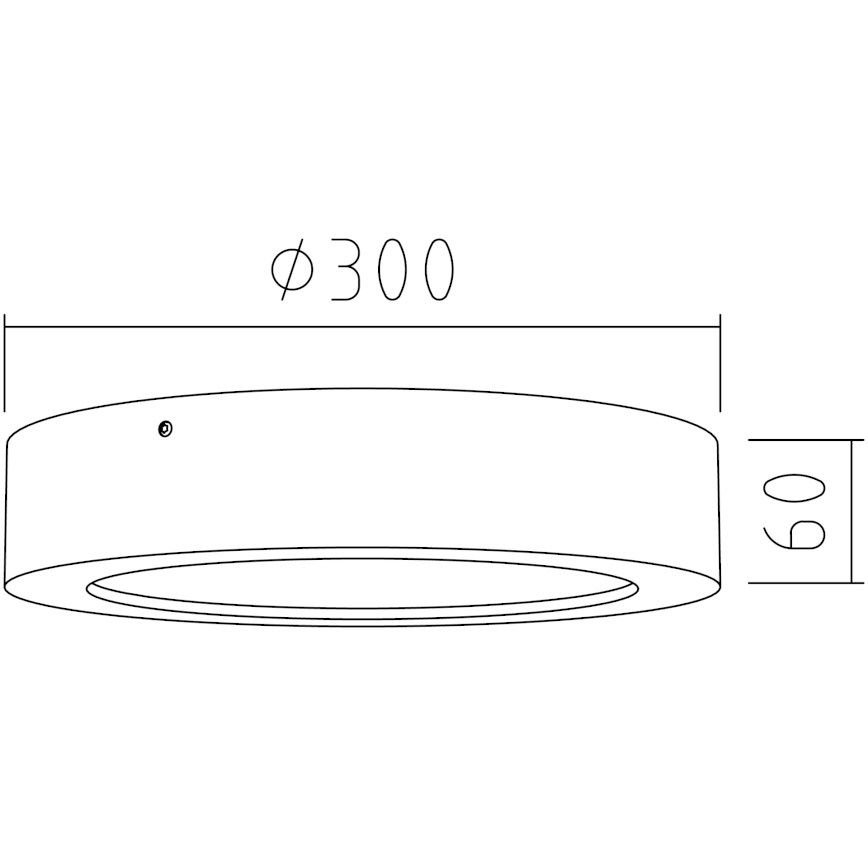 APLED - LED Лампа RONDO LED/24W/230V Ø 30 см дъб