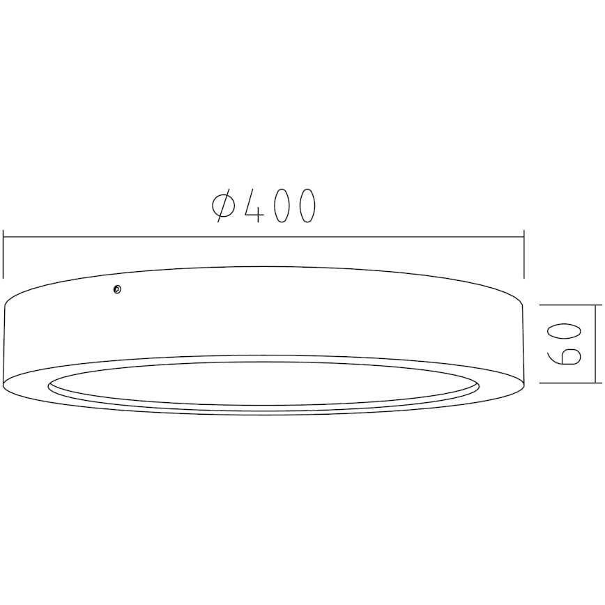 APLED - LED Лампа RONDO LED/36W/230V Ø 40 см дъб