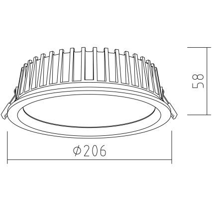 APLED - LED Лампа за окачен таван RONDO WOODLINE LED/12W/230V 3000K Ø 20 см дъб масивнo дървo