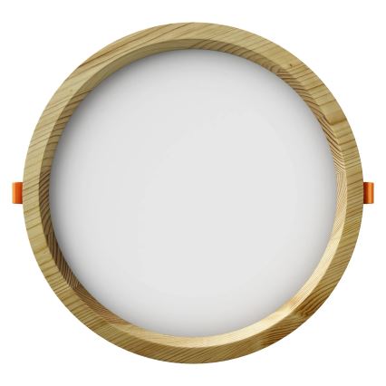 APLED - LED Лампа за окачен таван RONDO WOODLINE LED/18W/230V 4000K Ø 26 см бор масивнo дървo