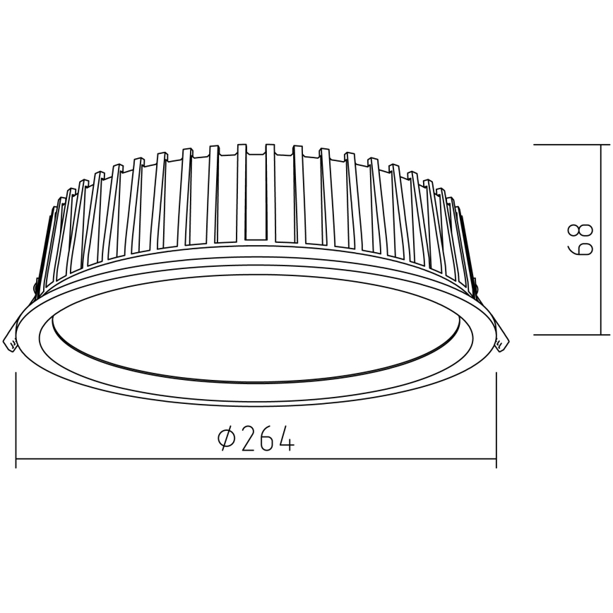 APLED - LED Лампа за окачен таван RONDO WOODLINE LED/18W/230V 4000K Ø 26 см бор масивнo дървo