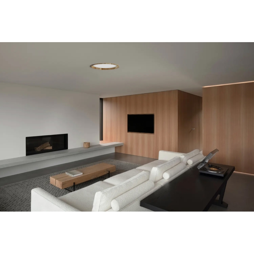 APLED - LED Лампа за окачен таван RONDO WOODLINE LED/18W/230V 4000K Ø 26 см пепел масивнo дървo