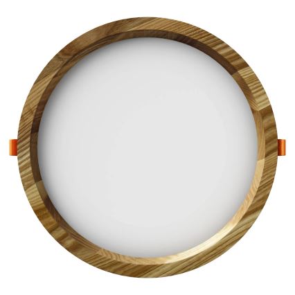 APLED - LED Лампа за окачен таван RONDO WOODLINE LED/18W/230V 4000K Ø 26 см пепел масивнo дървo