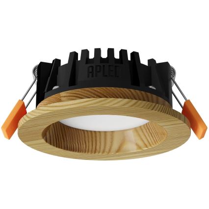 APLED - LED Лампа за окачен таван RONDO WOODLINE LED/3W/230V 3000K Ø 9 см бор масивнo дървo