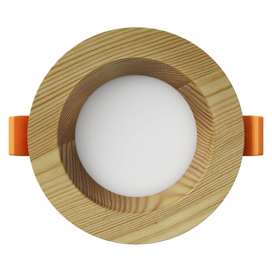 APLED - LED Лампа за окачен таван RONDO WOODLINE LED/3W/230V 3000K Ø 9 см бор масивнo дървo