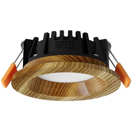 APLED - LED Лампа за окачен таван RONDO WOODLINE LED/3W/230V 3000K Ø 9 см пепел масивнo дървo