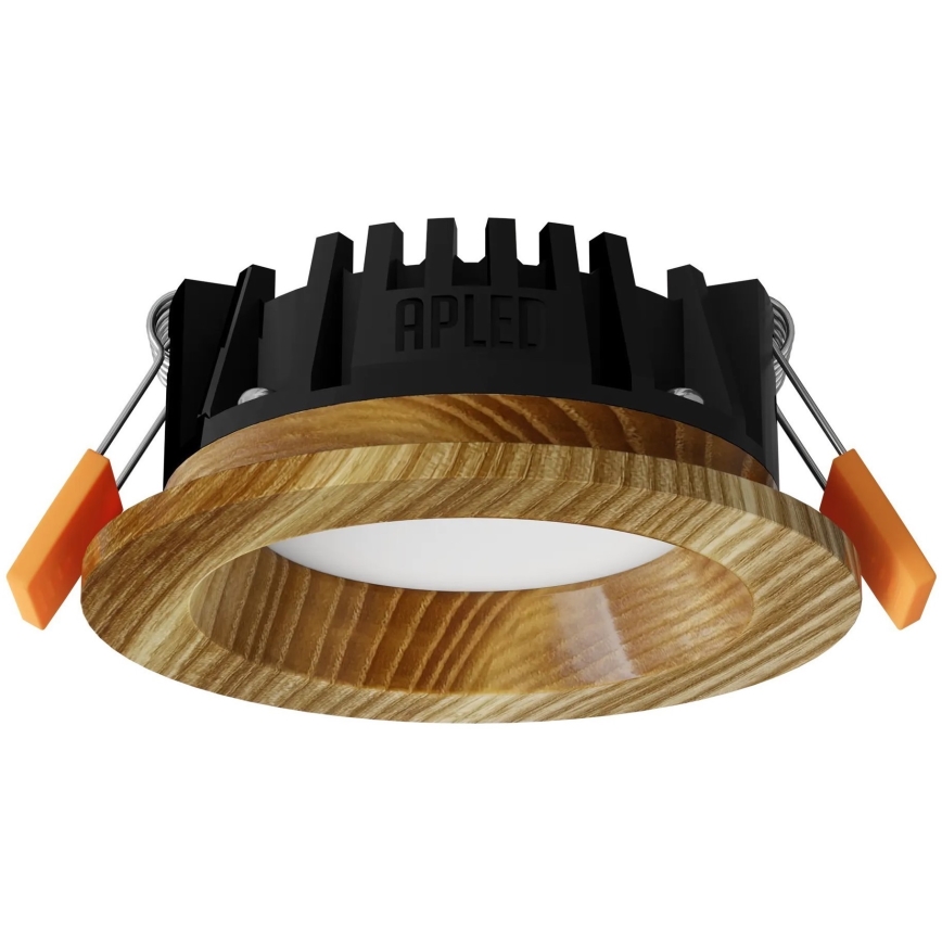 APLED - LED Лампа за окачен таван RONDO WOODLINE LED/3W/230V 3000K Ø 9 см пепел масивнo дървo