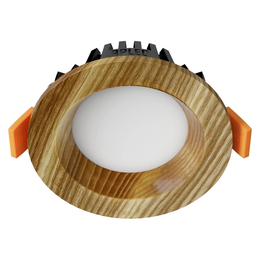 APLED - LED Лампа за окачен таван RONDO WOODLINE LED/3W/230V 3000K Ø 9 см пепел масивнo дървo