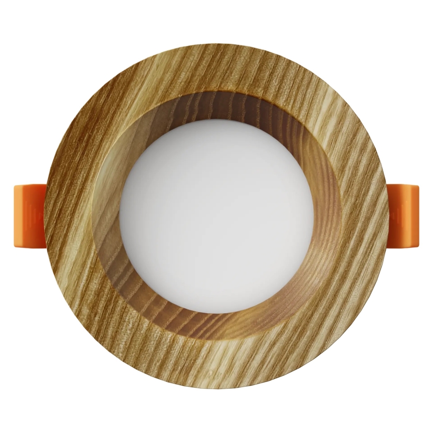APLED - LED Лампа за окачен таван RONDO WOODLINE LED/3W/230V 3000K Ø 9 см пепел масивнo дървo