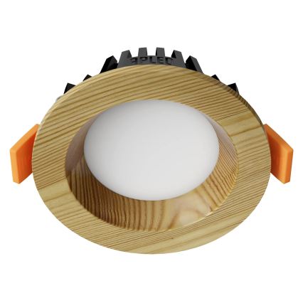 APLED - LED Лампа за окачен таван RONDO WOODLINE LED/3W/230V 4000K Ø 9 см бор масивнo дървo