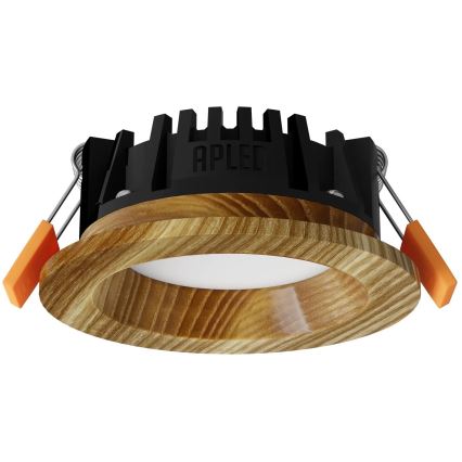 APLED - LED Лампа за окачен таван RONDO WOODLINE LED/3W/230V 4000K Ø 9 см пепел масивнo дървo