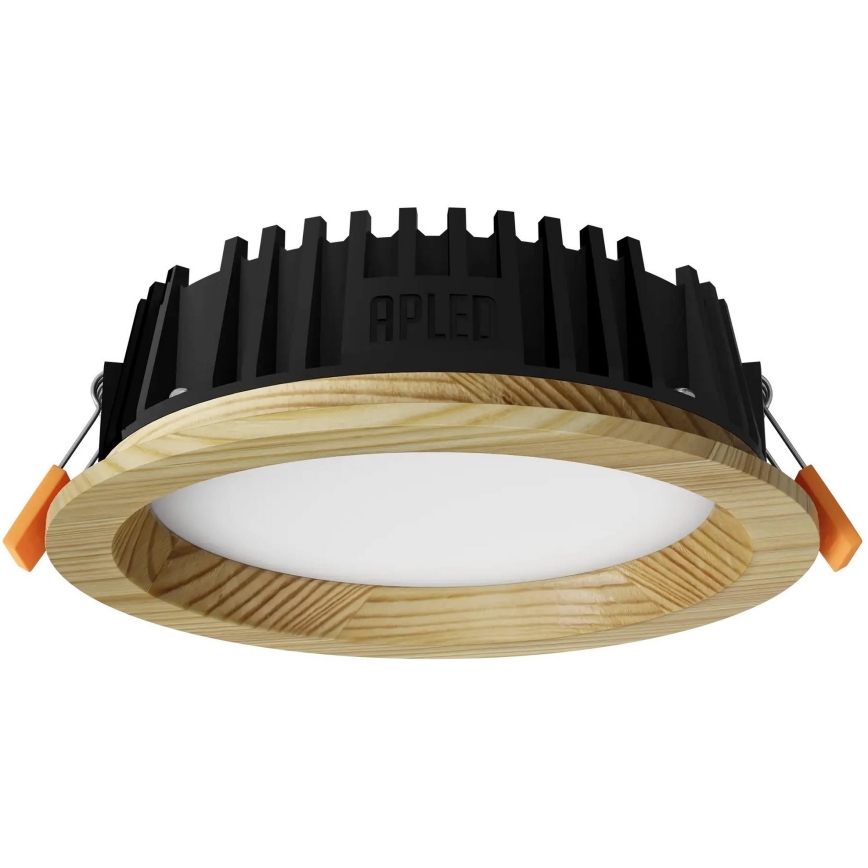 APLED - LED Лампа за окачен таван RONDO WOODLINE LED/6W/230V 4000K Ø 15 см бор масивнo дървo