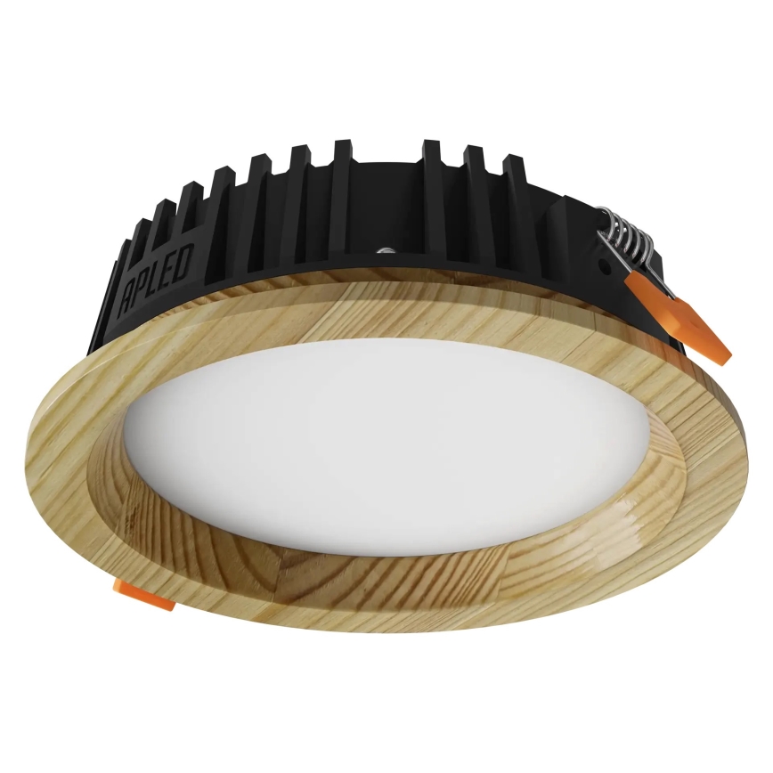 APLED - LED Лампа за окачен таван RONDO WOODLINE LED/6W/230V 4000K Ø 15 см бор масивнo дървo