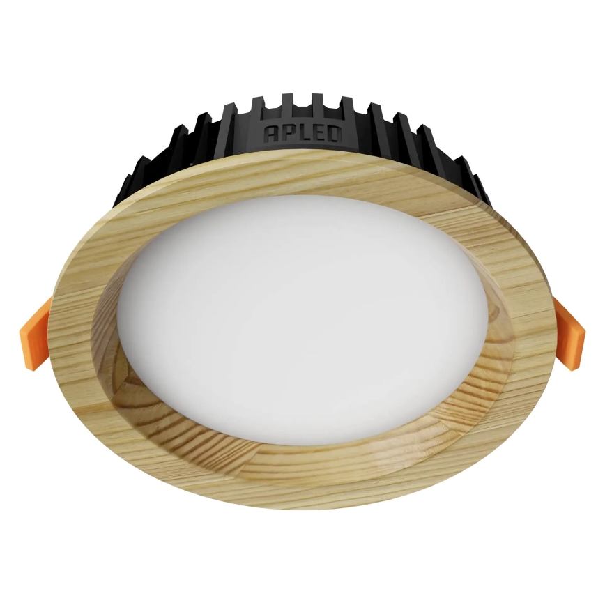 APLED - LED Лампа за окачен таван RONDO WOODLINE LED/6W/230V 4000K Ø 15 см бор масивнo дървo