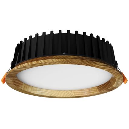 APLED - LED Лампа за окачен таван RONDO WOODLINE LED/6W/230V 4000K Ø 15 см пепел масивнo дървo