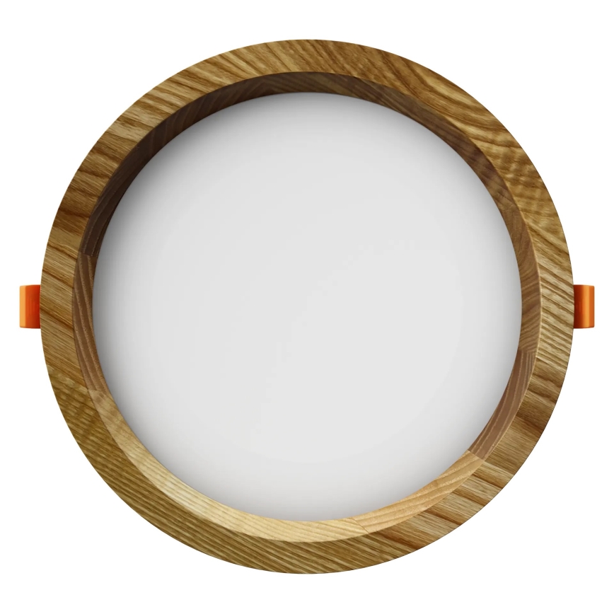 APLED - LED Лампа за окачен таван RONDO WOODLINE LED/6W/230V 4000K Ø 15 см пепел масивнo дървo