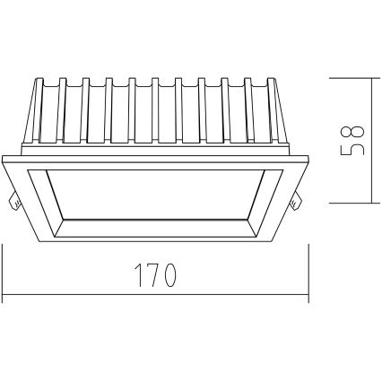 APLED - LED Лампа за окачен таван SQUARE WOODLINE LED/12W/230V 3000K 17x17 см дъб масивнo дървo