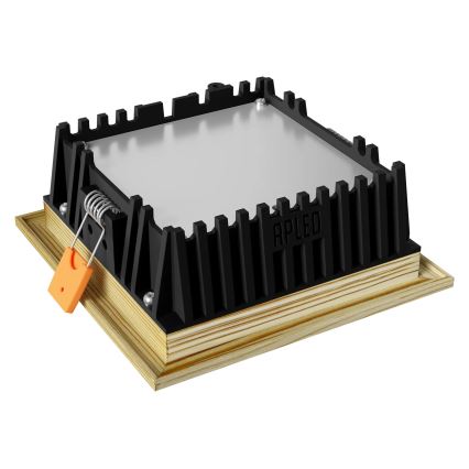 APLED - LED Лампа за окачен таван SQUARE WOODLINE LED/6W/230V 4000K 12x12 см бор масивнo дървo