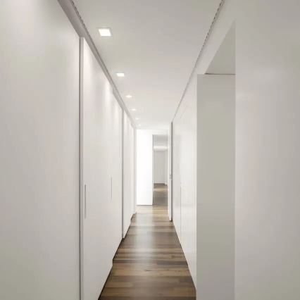 APLED - LED Лампа за окачен таван SQUARE SLIM LED/8W/230V 9x9 см бял