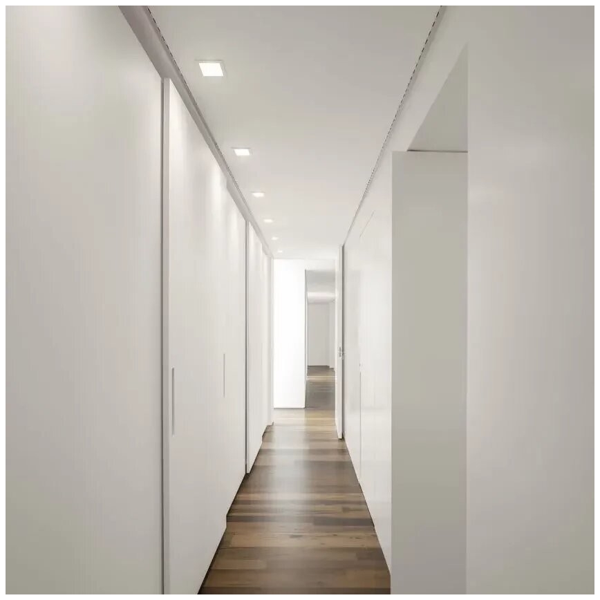 APLED - LED Лампа за окачен таван SQUARE SLIM LED/8W/230V 9x9 см бял