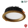 APLED - LED Лампа за окачен таван RONDO WOODLINE LED/6W/230V 3000K Ø 15 см дъб масивнo дървo