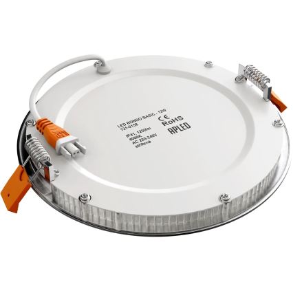 APLED - LED Лампа за вграждане в баня RONDO LED/12W/230V IP40 Ø 17 см матов хром