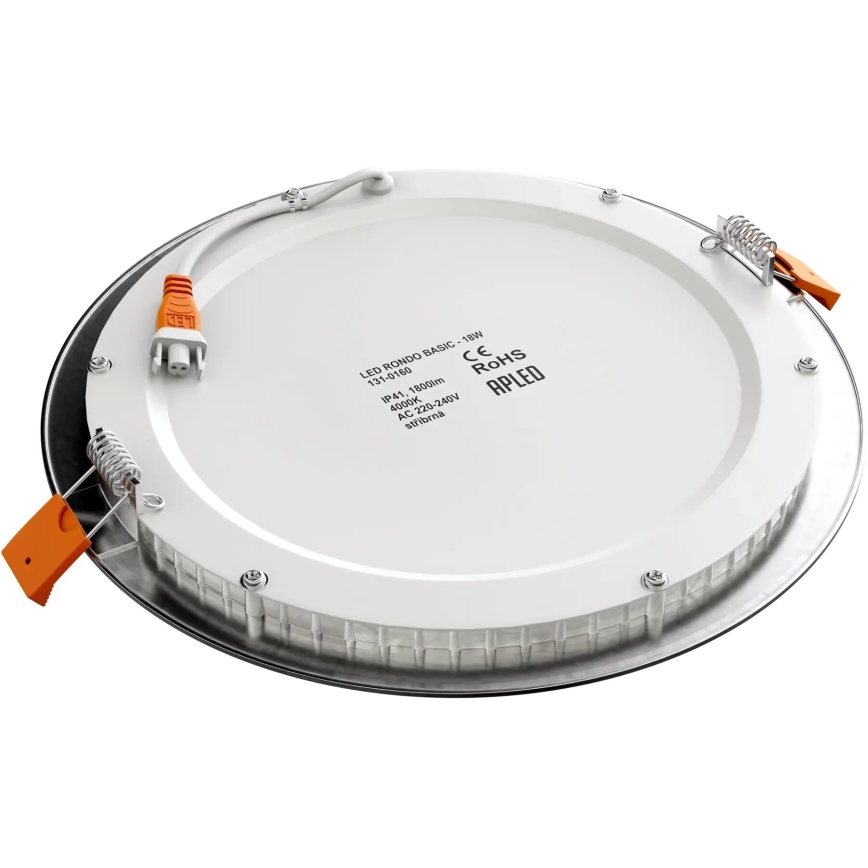 APLED - LED Лампа за вграждане в баня RONDO LED/18W/230V IP40 Ø 22,5 см матов хром