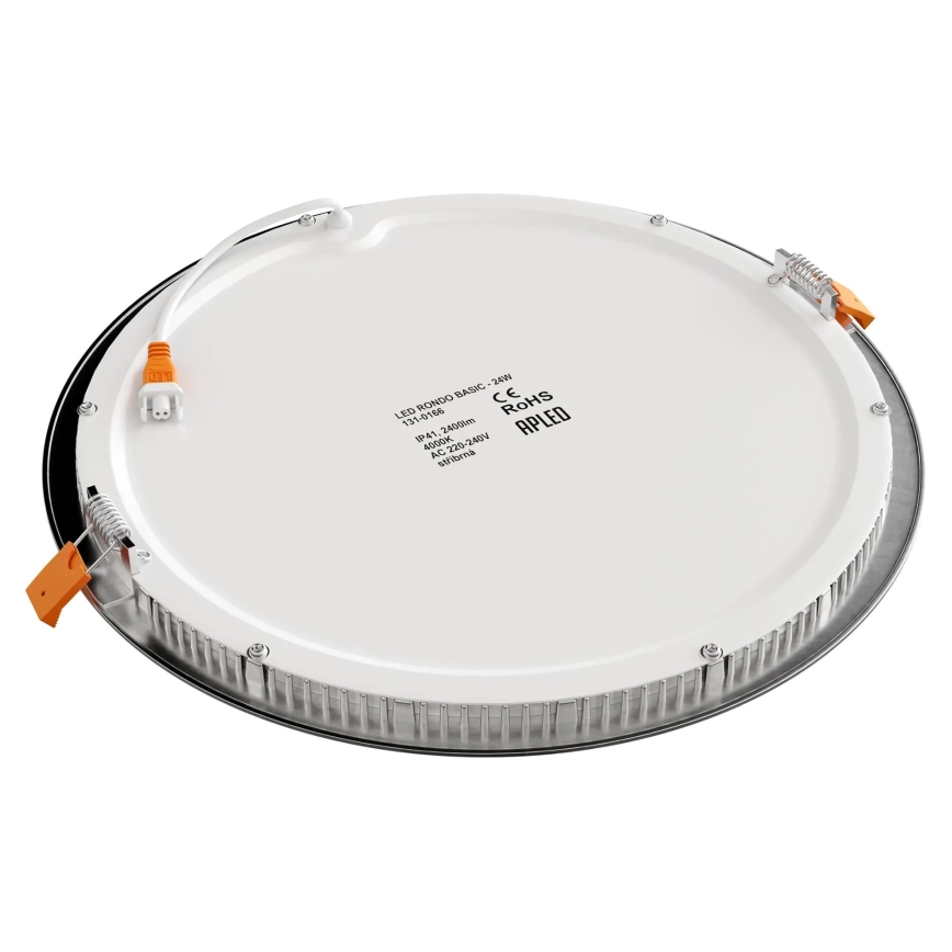 APLED - LED Лампа за вграждане в баня RONDO LED/24W/230V IP40 Ø 30 см матов хром